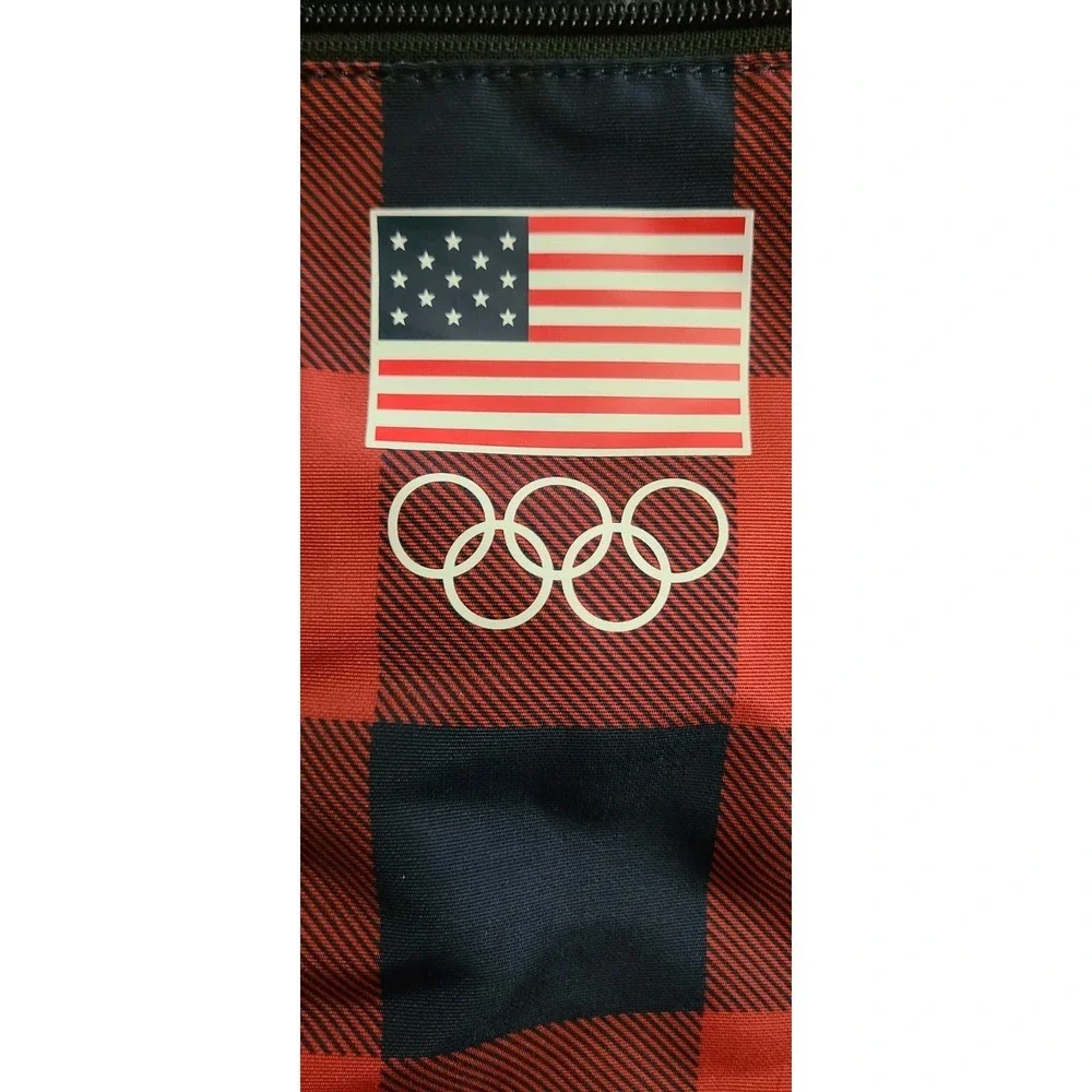 2022 Beijing Olympics Polo Ralph Lauren Buffalo Plaid Weekender Duffle Bag USA